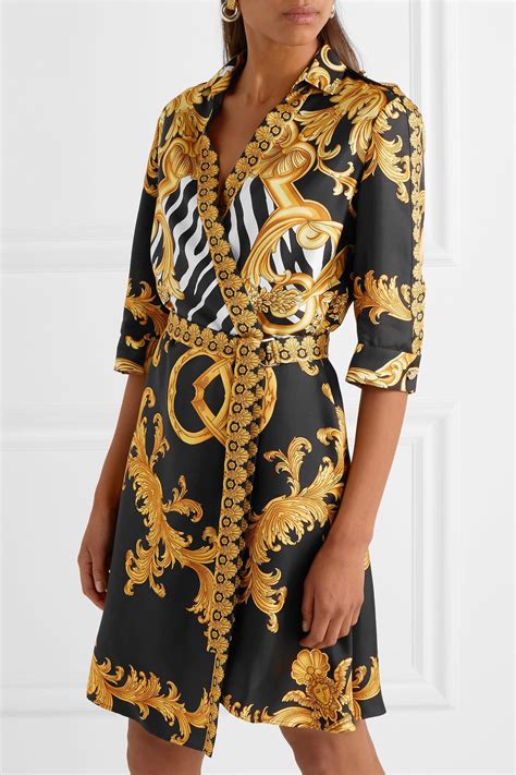 versace print dresses